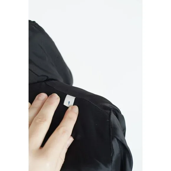Moncler Neva Stretch Padded Down Jacket Black SZ 1/Small